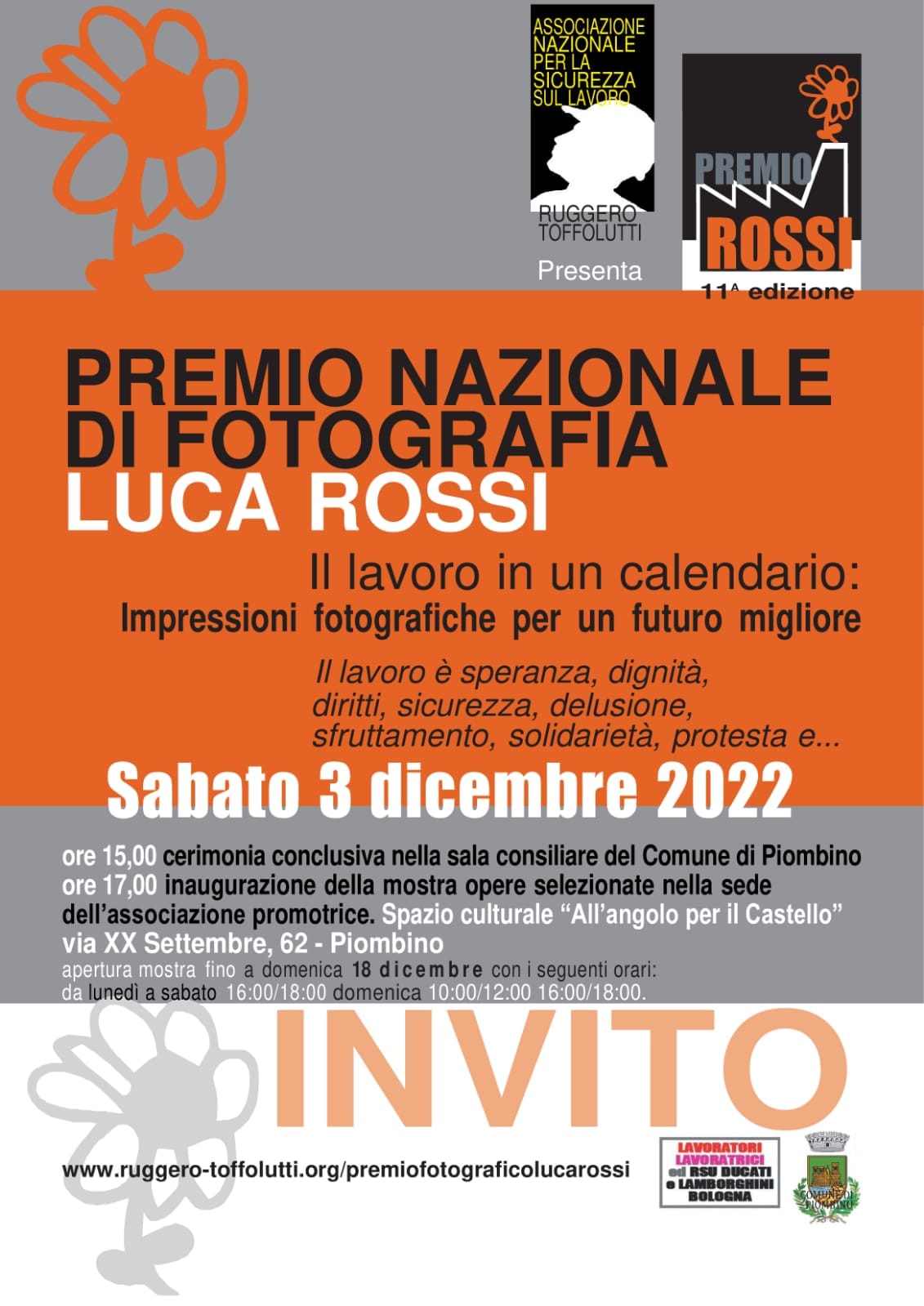 Undicesima Edizione Premio Nazionale di Fotografia Luca Rossi – Il lavoro in un calendario