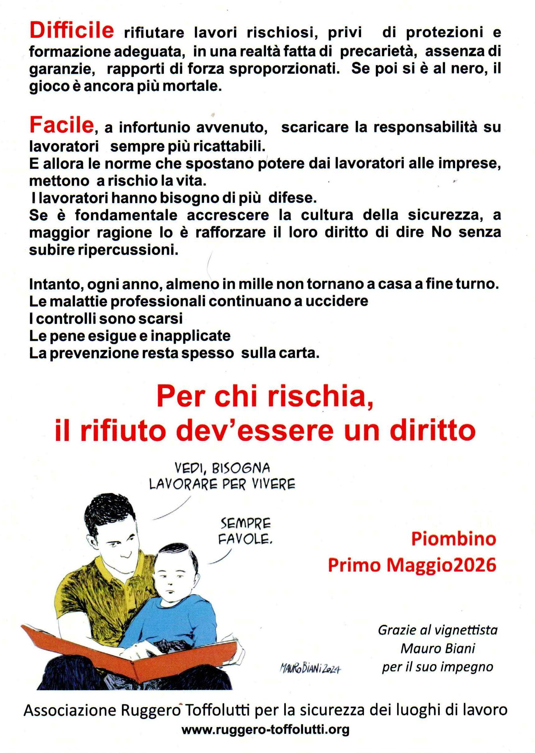 Primo Maggio 2026: partecipazione al presidio di CGIL, CISL e UIL in Piazza Cappelletti a Piombino